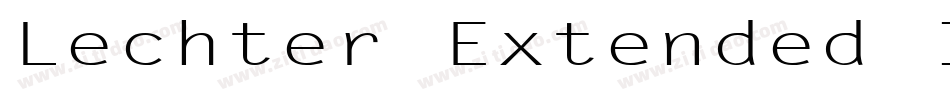 Lechter Extended Italic字体转换